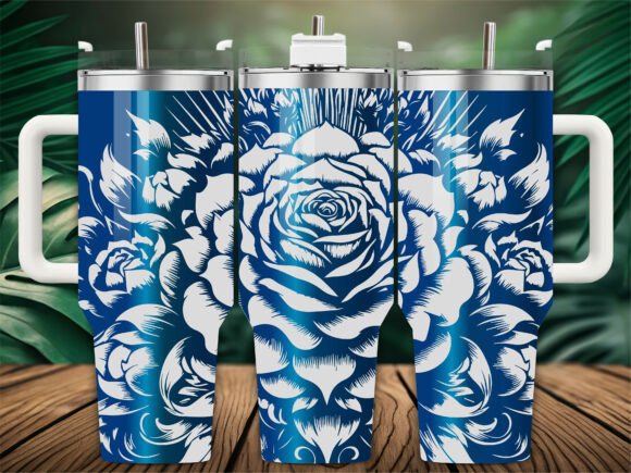 Blue Floral Mandala: Graphics & Crafts Design Review