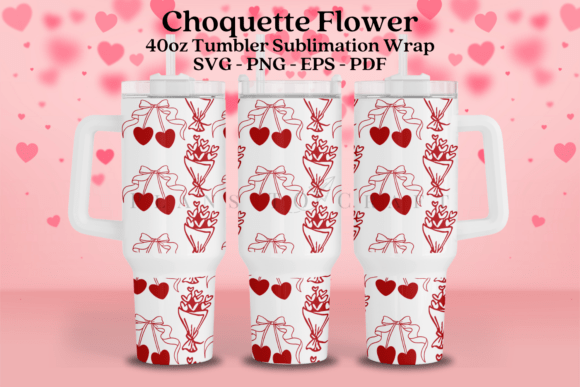 Choquette Valentine 40oz Tumbler Wrap Graphics