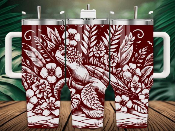 Cosmos Flower Turtle Graphics for Brand Crafts