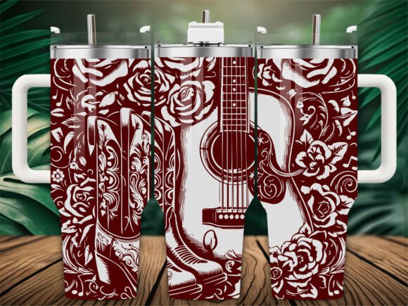 Country Music Guitar: A Crafts Graphics Review for Designers