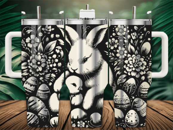 Easter Bunny Chick Floral Tumbler Review for Real Embroidery Projects
