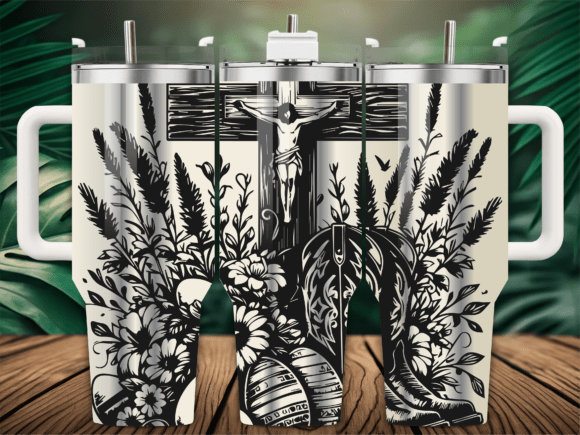 Easter Religious Cross Tumbler Graphics for Tumbler Wraps