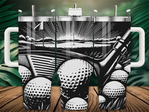 Golf Course Green Sun: A Graphics Asset for Crafts & Branding