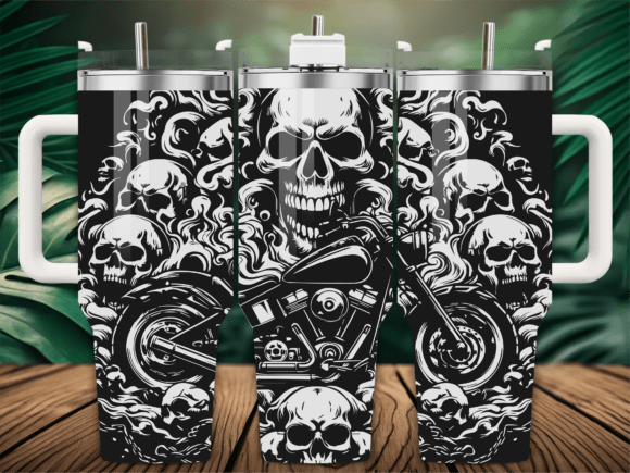 Gothic Chopper Motorcycle Tumbler Graphics & Crafts Review