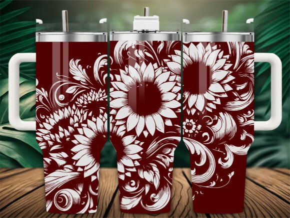 Maroon Boho Floral Graphics & Crafts Review