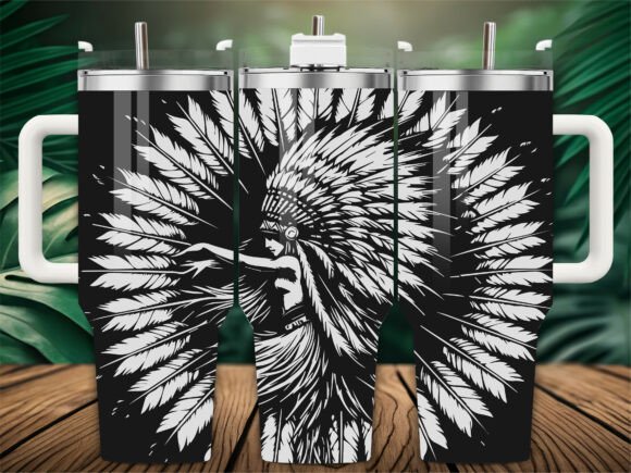 Native American Chief Graphics for Crafts