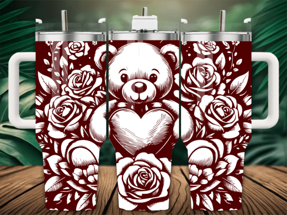 Teddy Bear Heart Graphics for Crafts & Handmade Products