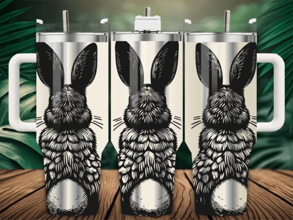 Three Easter Bunny Rabbit Tumbler: Graphics & Wraps