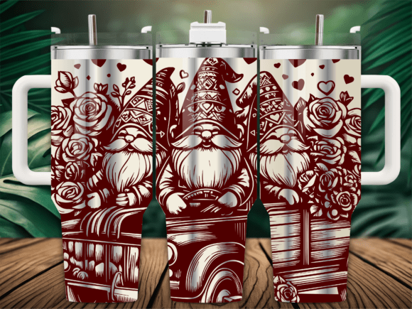 Valentines Gnome: Graphics for Crafts Branding