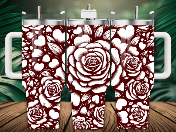 Valentines Rose Hearts: Graphics & Tumbler Wraps Review