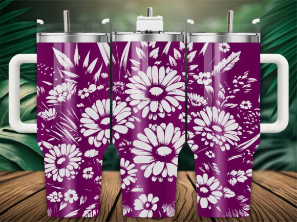 Wildflower Garden Graphics for Crafts Branding